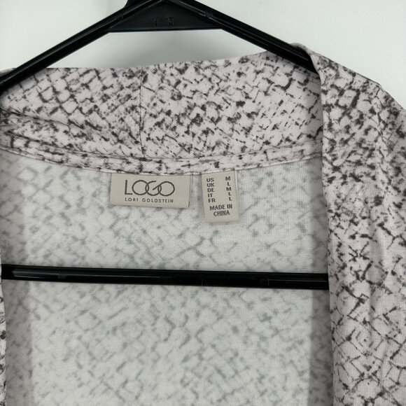 LOGO by Lori Goldstein Women's Tunic Cardigan Size Medium - Picture 2 of 6